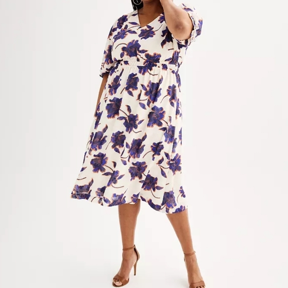 Draper James RSVP Floral  Maxi Dress XXL